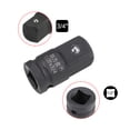 thumbnail image 3 of 2 Pcs Adaptador de enchufe de impacto de 1/2" de conducción (F) a 3/4" (M) para llaves de trinquete, hembra a macho, Cr-Mo, 3 of 3
