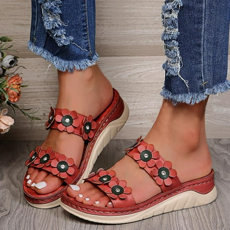 

Sunhillsgrace Shoes For Women Sandals Fashion Women s Casual Shoes Breathable Thick-soled Outdoor Leisure Sandals