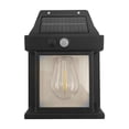 thumbnail image 2 of Lámpara solar de pared para terraza, luz para vallas, luz para escaleras impermeable para exteriores. Negro, 2 of 9