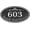 Silver/Black, variant on Oval Address Plaque Metal Option - Personalized House Number Sign, Address Sign for Outside, Yard, Driveway, Fence, Mailbox, Gate.