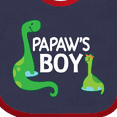thumbnail image 4 of Inktastic Papaw's Boy Grandson Boys Baby Bib, 4 of 4