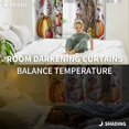 thumbnail image 3 of Fsddascl Fall Hedgehog Blackout Curtains for Bedroom/Living Room, Thermal Insulated Kitchen Curtains, Thanksgiving Pumpkin Sunflower Eucalyptus Grommet Darkening Window Treatment Drapes 52"x84"x2, 3 of 6