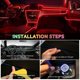 thumbnail image 4 of LED Strip for Car Interior 3m USB Neon Wire Light Glowing Mood Lighting Car Decorations Interior Ice Blue, 4 of 5
