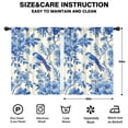 thumbnail image 2 of Blackout Kids Curtains,Blue Pioneer Flower and Bird Childrens Insulated Curtains Set Of 2,Bedroom Essentials,Toddler Room Decor 42x54in(106x137cm), 2 of 4