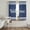 Navy Blue, White, Blue, variant on Navy Blue Welcome Sheer Curtains 63 Inch Length 2 Panels Set, Farmhouse Striped Modern Art Voile Window Treatment Rod Pocket Curtains Sheers Drapes for Bedroom/Living Room/Kitchen 52x"63"x2