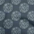 thumbnail image 1 of oneOone Polyester Spandex Teal Blue Fabric Asian Batik Floral Fabric For Sewing Printed Craft Fabric By The Yard 56 Inch Wide, 1 of 4