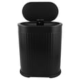thumbnail image 1 of CRILSTYLEO Bote De Basura Plástico Negro Con Para Baños Espacios Reducidos, 1 of 8