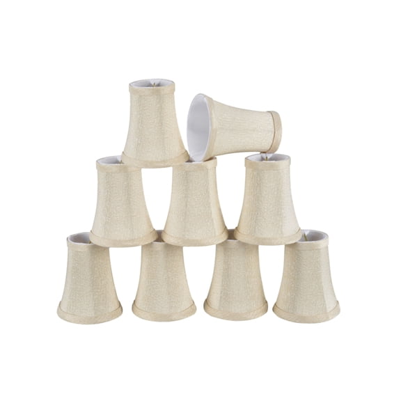 Aspen Creative Corporation 4'' Fabric Bell Candelabra Shade (Set of 9)