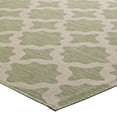 thumbnail image 5 of Modway Cerelia 94.5x122" Moroccan Trellis Fabric Area Rug in Beige/Light Green, 5 of 10