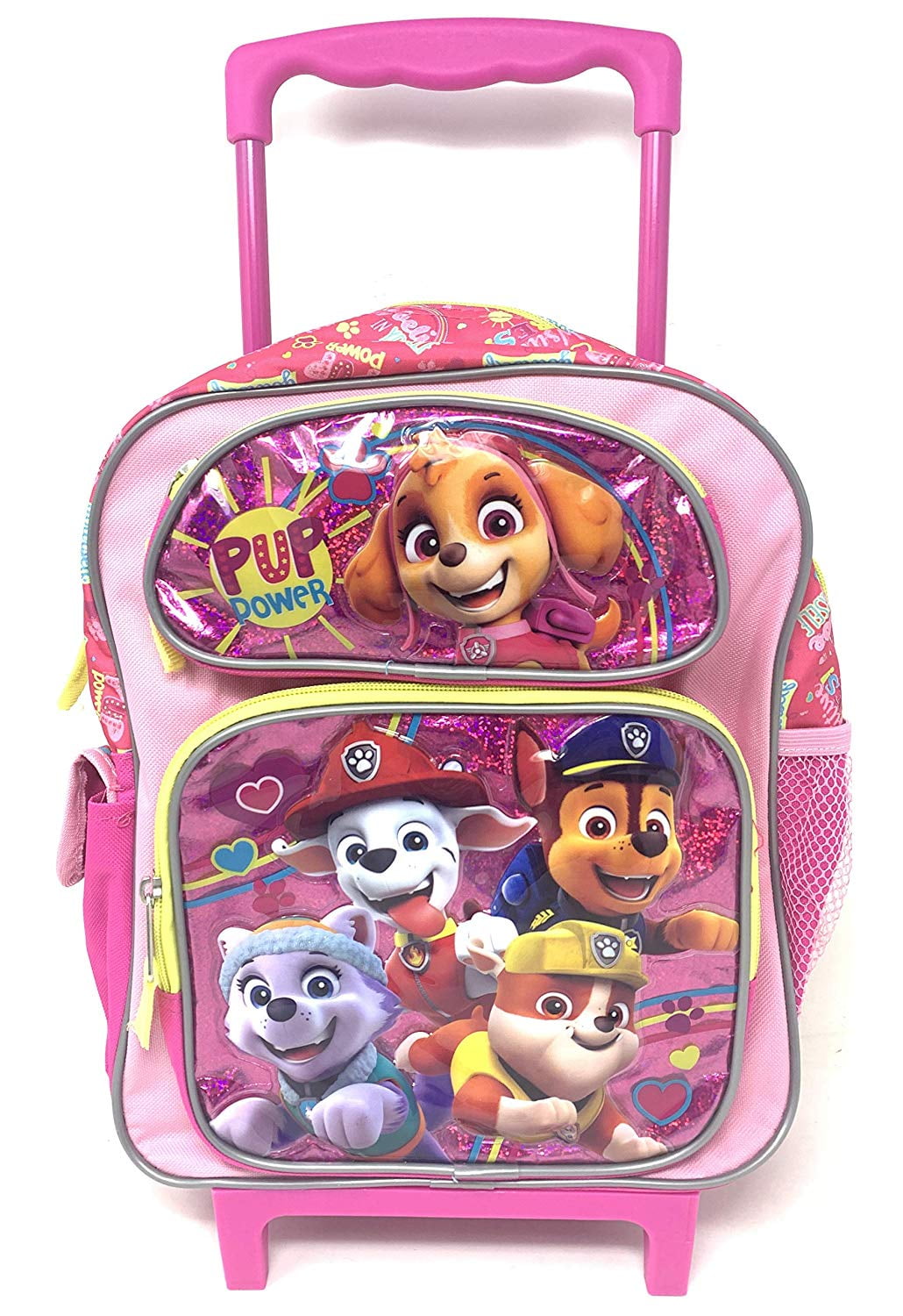 Small Rolling Backpack - Paw Patrol - PUP Power Pink 12