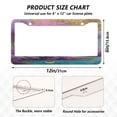 thumbnail image 7 of Aluminum License Plate Frame 2 Pack Car Exterior Accessory Car Tag Holder for Front Rear Plates Cars Decor Purple Trees, 7 of 7