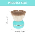 thumbnail image 2 of Raindrops Green Loose Powder Brush with Silicone Handle, Soft Makeup Brush for Face, 1 Pc, 2 of 6
