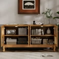 thumbnail image 4 of Retro Look - Tabletop and Cabinet Storage - Entryway, Study - Easy to Assemble, 4 of 6