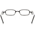 thumbnail image 4 of Unisex Optical Eyewear - Rectangle Shape, Metal Full Rim, Black, 4 of 4