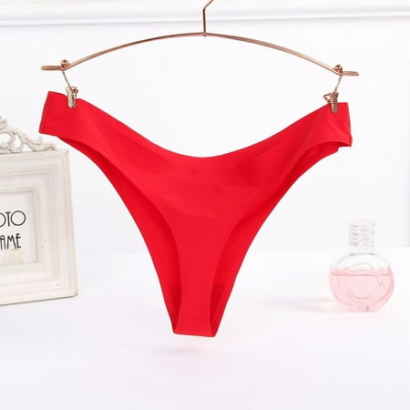 

Miayilima Panties For Women Thong Traceless Underwear Low Waist Multi Color Breathable Underwear Size XL