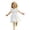 b-910White458, variant on MEZZALL Girls Summer Dress With Flutter Sleeves And Skirt Breathable Party Dress For Toddler And Kids O-Neck Lovely Dresses