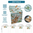 thumbnail image 6 of Easter Bunny Table Runner 48 Inches Long Farmhouse Dress Scarves, Spring Rabbits Carrots Turquoise Stripes Dining Tablerunner for Coffee Table/Kitchen Island/Party Décor, 13" x 48", 6 of 8