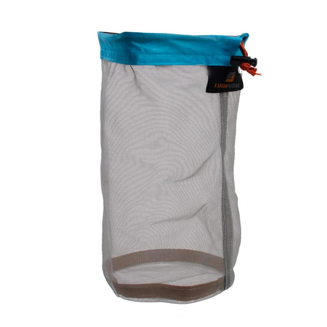 koolsoo Travel Camping Kayak Fishing Ultralight Mesh Stuff Sack Drawstring Bag 25x18cm S