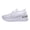 White, variant on Elegant Sparkly Mesh Slip on Sneakers for with Platform Chunky Heel—Stylish Casual Footwear Lightweight Knit Mesh Comfortable and Casual One-Step Shoes