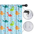 thumbnail image 4 of Blackout Kids Curtains,LightBlue Cartoon Dinosaurs Patterns Pattern Childrens Insulated Curtains Set Of 2,Bedroom Essentials,Toddler Room Decor 42"x54", 4 of 5