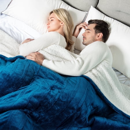 WOOMER Electric Heated Throw Blanket, Queen Size 84" x 90", Soft Flannel, 10 Heat Settings, 0.5–12H Auto-Off Timer, Overheat Protection