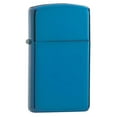 thumbnail image 3 of Zippo Slim High Polish Blue Pocket Lighter, 3 of 5