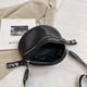 thumbnail image 3 of Bolsa Riñonera multibolsillos Casual PU cuero pecho suave para fiesta (negro), 3 of 9