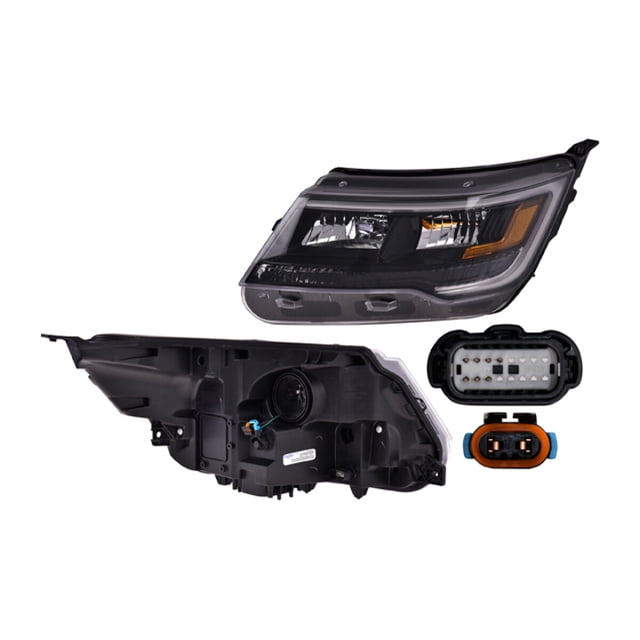 Faro Explorer Sport 2016 A 2019 Ford Izq Fdo Negro P/Foco Xenón C/Luz Día DEPO