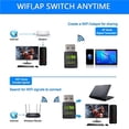thumbnail image 5 of Sidaley Adaptador WiFi USB compatible con Bluetooth inalámbrico de doble banda tarjeta de red para PC portátil herramientas de red Estaciones de acoplamiento para portátiles, 5 of 5