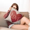 thumbnail image 7 of Valentine's Day I Love YOU Hear Throw Pillow Covers 20"x20", Set Of 2, Linen Study Sofa Cushion Cover Indoor Living Room Home Decor, 7 of 7