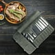 thumbnail image 4 of Bolsa enrollable portátil para cuchillos, 10 ranuras para cuchillos, herramientas de cocina, cuchillo de almacenamiento, de cubiertos para, 4 of 8