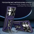 thumbnail image 5 of Dteck for Samsung Galaxy A13 5G Case with Slide Camera Lens Cover, Military Grade Drop Protection Magnetic Ring Holder Kickstand Protective Phone Case,Purple, 5 of 9