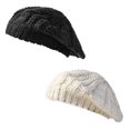 thumbnail image 1 of 2 piezas de gorras de repartidor de periódicos a cuadros para mujer, gorros octogonales vintage, boinas, gorro de hueso para mujer, gorros de artista tejidos para invierno y otoño, gorro, 1 of 5