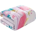thumbnail image 3 of Heritage Kids Kids and Toddler Ultra-Soft Magical Unicorn and Rainbow Easy-Wash Microfiber Comforter Bed Set, Twin, Light Pink, 3 of 5