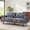 Blue Floral, variant on Christopher Knight Home Modern 75.75" Loveseat Sofa, Chenille Couch with Cushion and Wooden Legs, Black
