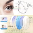 thumbnail image 5 of Rirool 2 Pack Blue Light Blocking Glasses - Computer Reading/Gaming/TV/Phones Glasses for Women Men - Anti Eyestrain & UV Glare Protection - White, 5 of 10