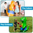 thumbnail image 4 of Preferred Toys Saco de boxeo inflable para niños – Dinosaurio de juguete Bop con movimiento de rebote instantáneo, el espacio inferior puede utilizar tanto arena como agua (47 pulgadas de altura), col, 4 of 9