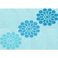 thumbnail image 1 of Ahgly Company Machine Washable Indoor Rectangle Transitional Blue Diamond Blue Area Rugs, 6' x 9', 1 of 7