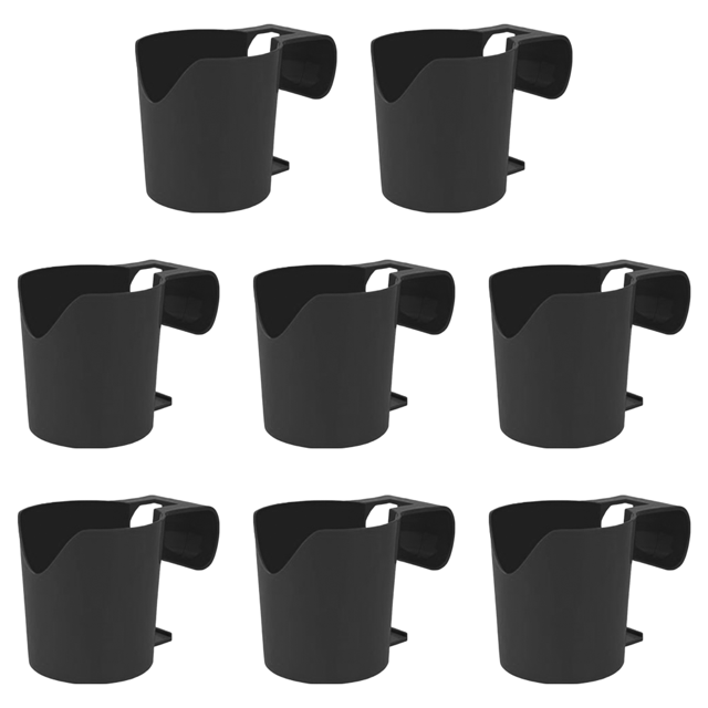 Portavasos para piscina estante de almacenamiento sin perforaciones reutilizable para bebidas negro