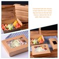 thumbnail image 4 of MasteelfCA 50pcs Fried Food Packing Boxes Kraft Paper Snack Containers Salad Sushi Boxes, 4 of 7