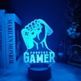 thumbnail image 4 of 3D led lamp Gaming room light Games NightLight Gaming Table Lamp  Children Headphones Game Zone Lights  Decor Gift, 4 of 7