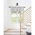 thumbnail image 5 of Retro Light Grey Farmhouse Floral Curtain Valances for Kitchen Windows,Rod Pocket Short Valance Pastoral Flowers Window Treatment for Living Room Bathroom Bedroom,42" x 12"-1 Panel, 5 of 9