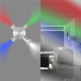 thumbnail image 1 of Moderna Lámpara Led De Pared De 4 Colores, Lámpara De Techo De Aluminio, Decoración Para Interiores Y Exteriores, 4 Cabezales, 4 W, Ca 85-265 V seitruly HA024782-01, 1 of 7
