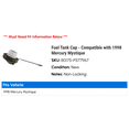 thumbnail image 2 of Fuel Tank Cap - Compatible with 1998 Mercury Mystique, 2 of 2