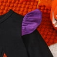 thumbnail image 6 of Baby Long Sleeve Cute Print Jumpsuit Ruffled Romper Halloween Cosplay Girl Halloween Outfit Size 3-18 Months, 6 of 8