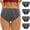 Gray, variant on Ruimatai 4PC Women's Leak Proof Period Panties Cotton Soft Breathable High Waist Menstrual Underwear for Heavy Flow Overnight Protection