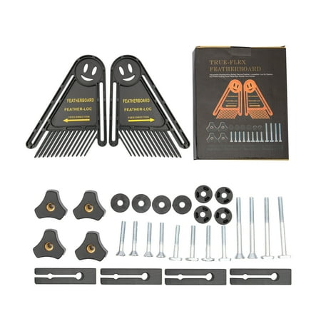 

Double Boards Loc Board Set Featherboard Table Saw Push Block for Table Saws/Band Saws/Router Tables/Fences Tools 8.25 * 6.48 * 1.38inch Yellow