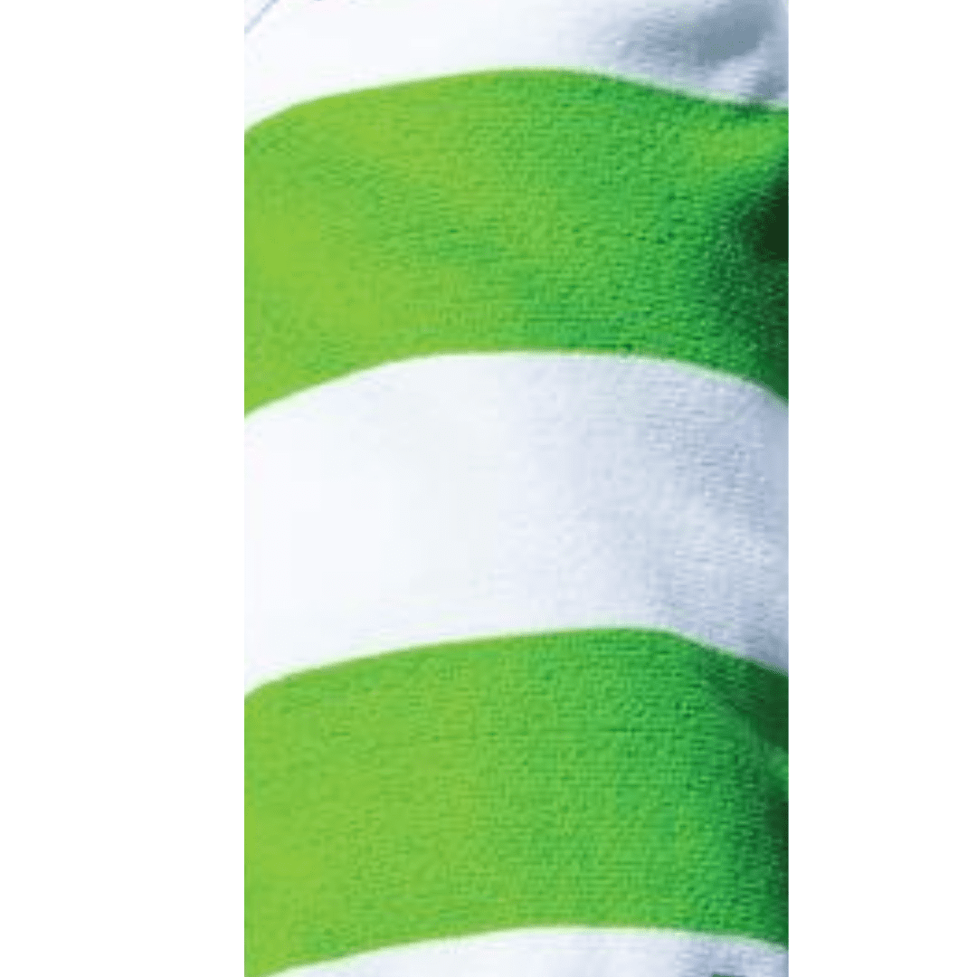 Premium Microfiber Cabana Stripe Beach Towel - 30" x 60" (Green) | ELEGANI Towels