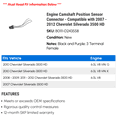 thumbnail image 2 of Engine Camshaft Position Sensor Connector - Compatible with 2007 - 2012 Chevy Silverado 3500 HD 2008 2009 2010 2011, 2 of 2