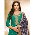 thumbnail image 3 of Mehndi Function Wear Punjabi Patiyala Dress Pakistani Designer Shalwar Kameez Suits ( Green, M - 40 ), 3 of 5